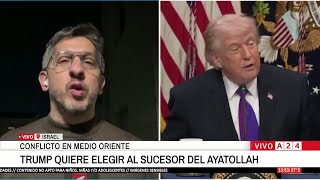🔴 DONALD TRUMP QUIERE ELEGIR AL SUCESOR DEL AYATOLLAH: RECHAZA AL HIJO DE JAMENEI
