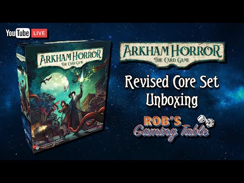 Arkham Horror The Card Game Revised Core Set Unboxing
