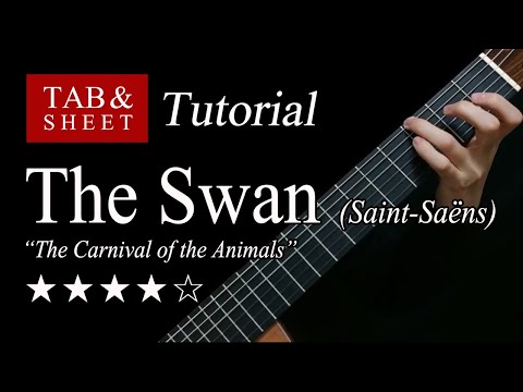 The Swan (The Carnival of the Animals) - Guitar Lesson + TAB