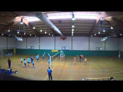 Oleiros Korbis - 19/03/2016 2ª fase vuelta 1 de 5. Calentamiento y 1er set