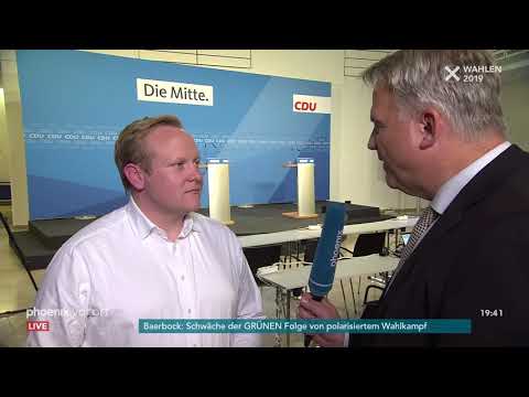 Tilman Kuban  (Vors. Junge Union spricht) über das schwache Abschneiden der CDU am 27.10.19