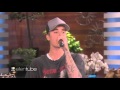 Justin Bieber singing "Sorry" acoustic @ Ellen ...