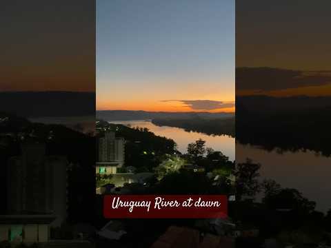 Rio Uruguay at dawn #mondaí #santacatarina #usa #brasil