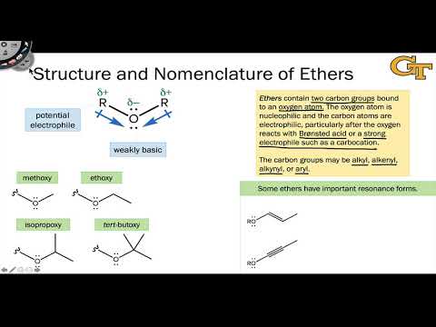 04.01 Structure and Nomenclature of Ethers