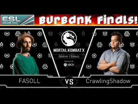 Match 11 - Mortal Kombat X: Burbank Season 1 Finals - Fasoll vs CrawlingShadow