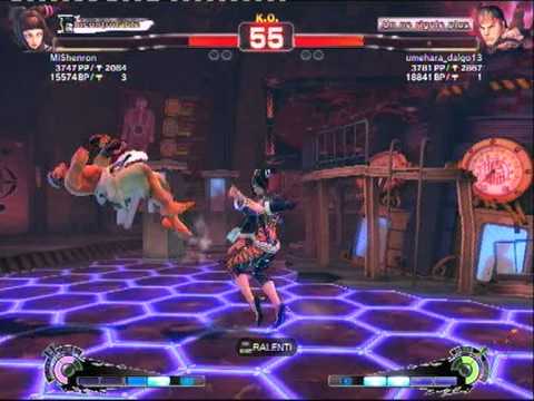 [SSF 4 AE] (MiShenron) Juri Vs  Ryu (umehara_daigo13)