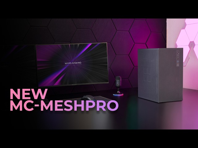 Mars Gaming MC-MESHPRO Caja PC MicroATX Airmesh Pro System USB-C Blanco video