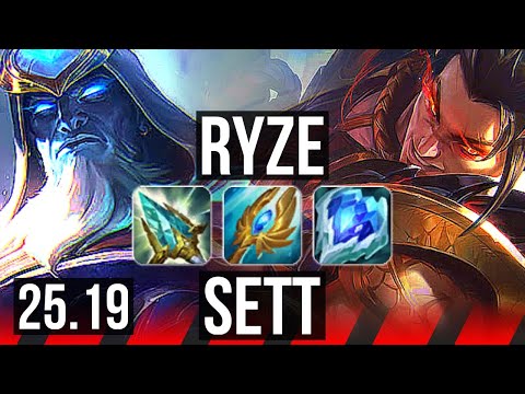 RYZE vs SETT (TOP) | 7/1/8, 1300+ games, Dominating | EUW Master | 25.19
