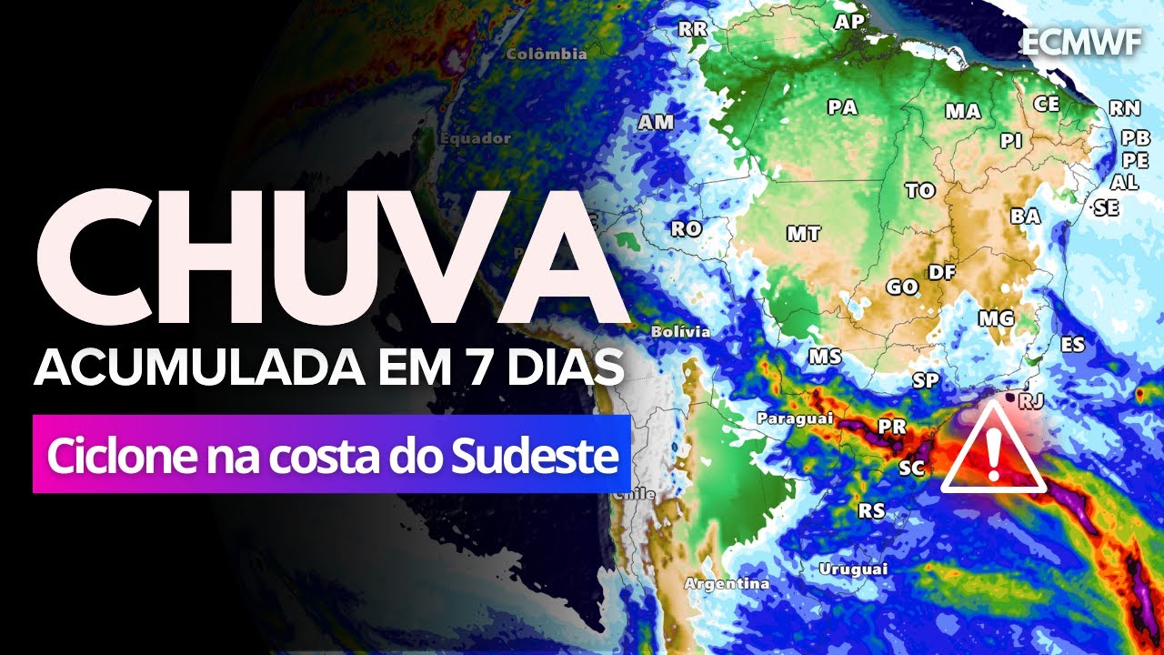 14/09/24 🔴 PREVISÃO DA CHUVA EM 7 DIAS BRASIL: CICLONE E FRENTE FRIA GERAM ALERTA!
