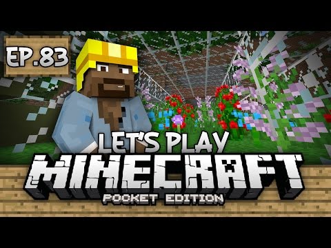 Survival Let's Play Ep. 83 - GREENHOUSE UPGRADE!!! - Minecraft PE (Pocket Edition)