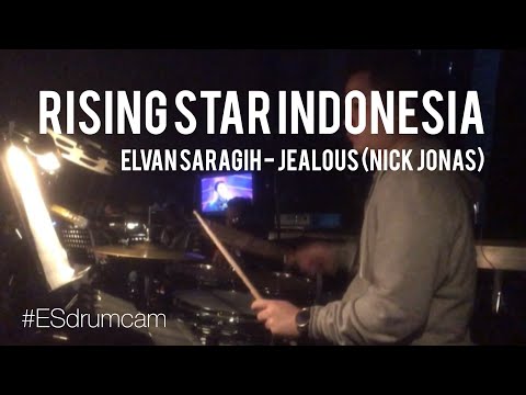 Echa Soemantri - Grand Final Rising Star Indonesia - Elvan Saragih - Jealous (Nick Jonas) #ESdrumcam