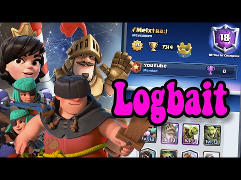 Logbait Prince Deck 👈7300 gameplays  Best Logbait Decks In Clash Royale