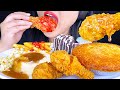 KFC Honey Fried Chicken Chocolate Cake French Fries Pot Pie ASMR MUKBANG ASMR Phan