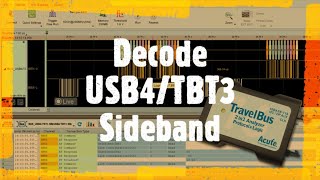 USB4/TBT3 Sideband Channel Decode (Live Mode) — TB3016F Logic Analyzer