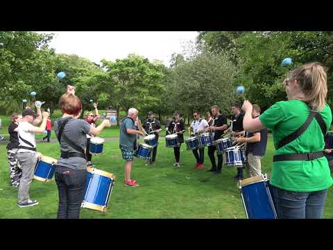 Piping Live 2018 - Wednesday - 78th Fraser Highlanders Drummers at the Green