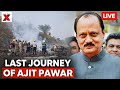 Ajit Pawar Final Rites LIVE Thousands Gather For Final Farewell Family Leaders Supporters Unite
