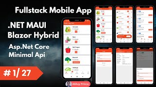 Download the video "# 1 of 27 - Build Fullstack .NET MAUI Blazor Hybrid Mobile App - Asp.Net Core Minimal Api - .NET 9"