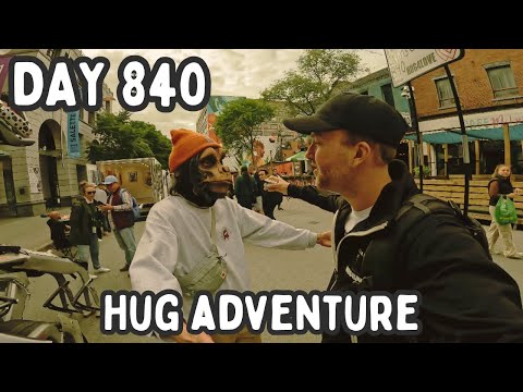 Free hug adventure summary, Montreal, Canada - Day 840