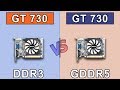 GT 730 DDR3 Vs GT 730 GDDR5 New Games Benchmarks