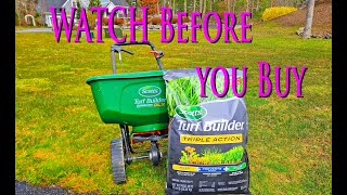 SCOTTS Turf Builder Triple Action Weed Prevent & Feed. Does it Work Watch Before You Buy FERTILIZER