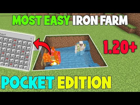 Maxro Gamer - Most Easy Iron Farm Minecraft 1.20 | Pocket Edition