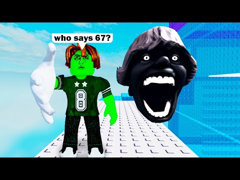 ROBLOX Slap Tower Funny Moments (67 SCARY TROLL TOWER)