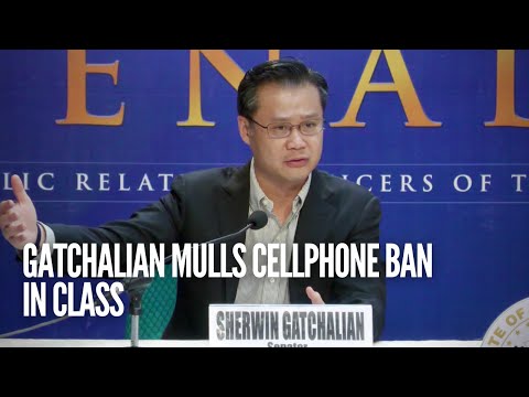 Gatchalian mulls cellphone ban in class: Youth are addicted to cellphones