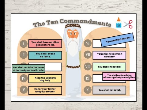 10 Commandments Printable