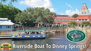 Port Orleans Riverside boat ride to Typhoon Lagoon via Disney Springs!