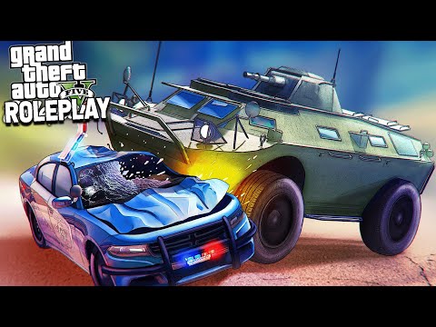 TROLLING THE COPS WITH MY APC - GTA RP