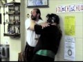 Martial ArtsKC Learn Self Defense Series Wall Pin Two Hand Throat Grab Wild Eagle Lifts Mountain