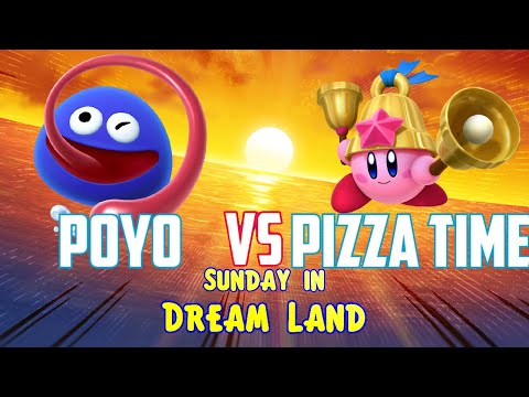 Poyo (Gooey) vs Pizza Time (Bell/Archer) - Kirby Fighters 2 - Sunday in Dream Land #2