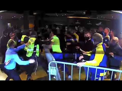 Incidentes entre Boca y la policía en el Mineirao