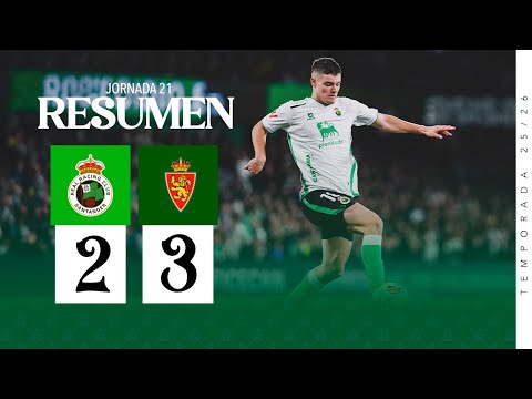 RESUMEN ı Real Racing Club 2 - 3 Real Zaragoza ı Jornada 21 | Temporada 25/26