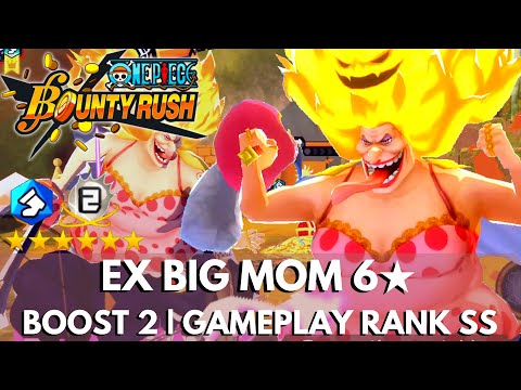 EX BIG MOM 6★ GAMEPLAY | LVL 100 RANK SS | ONE PIECE BOUNTY RUSH OPBR! [4K HD]