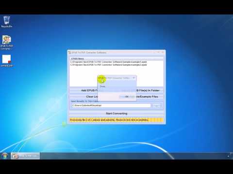 EPUB To PDF Converter Software