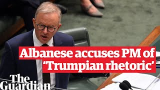 'Trash talk': Anthony Albanese hits back at Scott Morrison’s attempt to stoke division over China