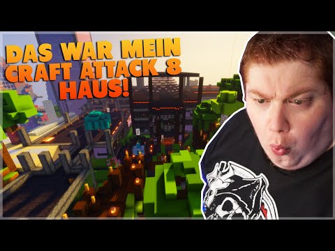 Wir GUCKEN uns mein MINECRAFT CRAFT ATTACK 8 HAUS zum LETZTEN mal an!
