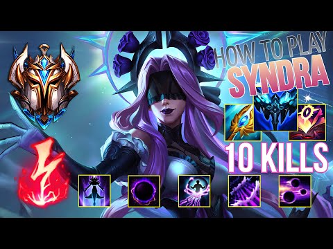 CHALLENGER RANK 1500LP Guides How to Play Syndra Mid & Carry + Best Build/Runes Season 12