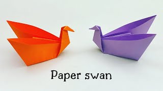 How To Make Easy Paper Swan For Kids / Nursery Cra