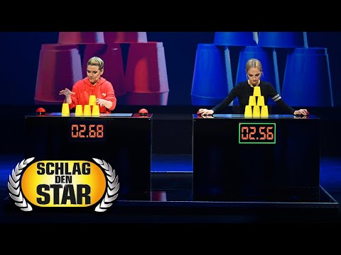 Speedstacking-Profi Janin! | Jeanette Biedermann vs. Janin Ullmann | Spiel 4 | Schlag den Star