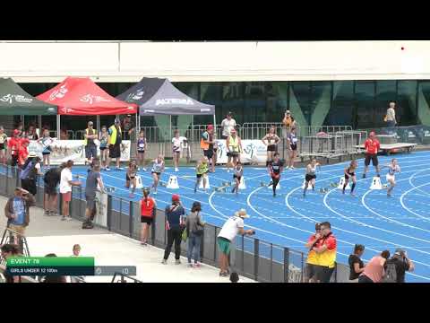 Girls Under 12 100m H7 - 2020 State Combined Events Championships // LAVicTV