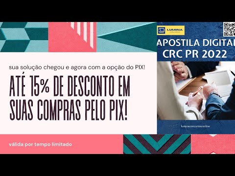 Apostila CRC PR 2022 Assistente Administrativo