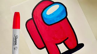How to Draw AMONG US Characters the Easy Way