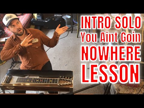 Pedal Steel Lesson: Intro + Solo You Ain't Goin' Nowhere / Lloyd Green Pedal Steel Solo