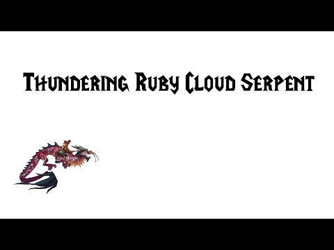 [ZT] Thundering Ruby Cloud Serpent - World of Warcraft Mount