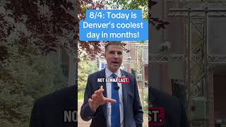 4/8: ¡Hoy es el día más fresco en meses para Denver! #colorado #clima #denver #meteorologo #calor