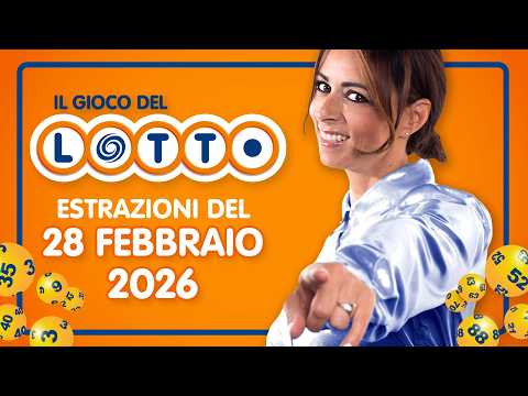 Estrazione in diretta del Gioco del Lotto e del Simbolotto di Sabato 28 Febbraio 2026