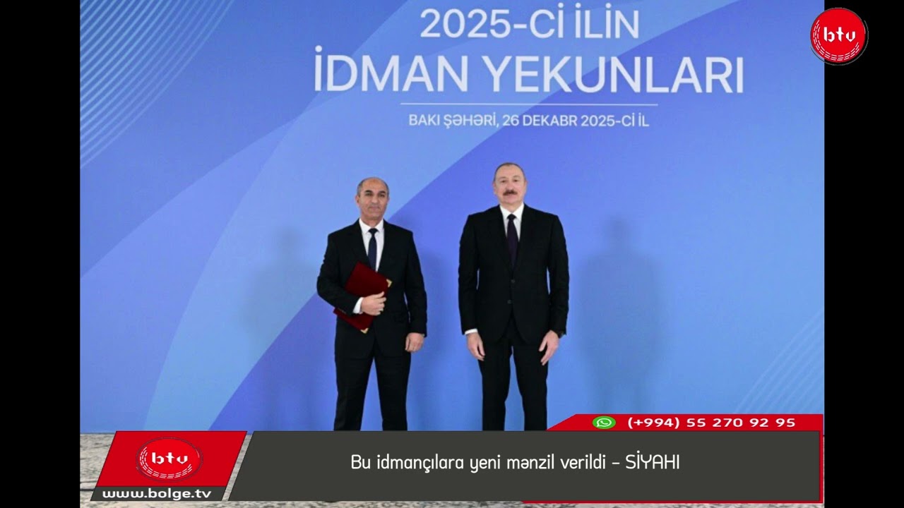 Bu idmançılara yeni mənzil verildi - SİYAHI