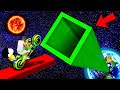 SHINCHAN AND FRANKLIN FOUND A GREEN TUNNEL AND WENT TO SPACE FOR PARKOUR CHALLENGE GTA 5